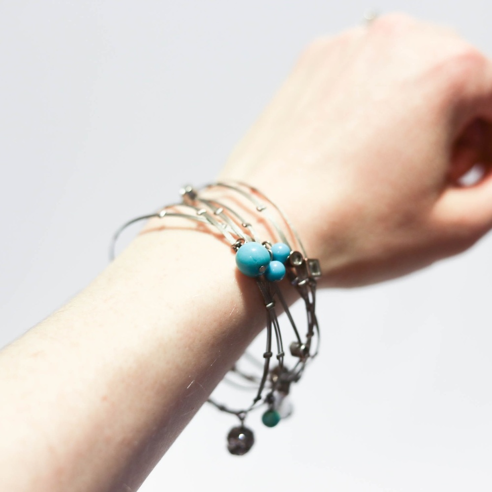 Wire & Bead Bangles